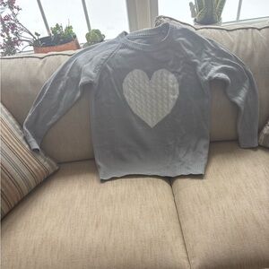 Gray heart top